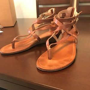 Express Gladiator Wedge Sandals